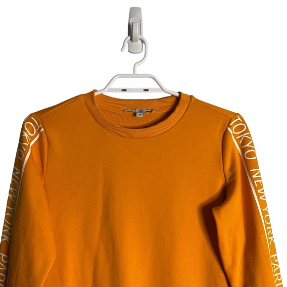 Tally Weijl Women’s Orange Graphic Print Crewneck Shirt - Picture 2 of 9